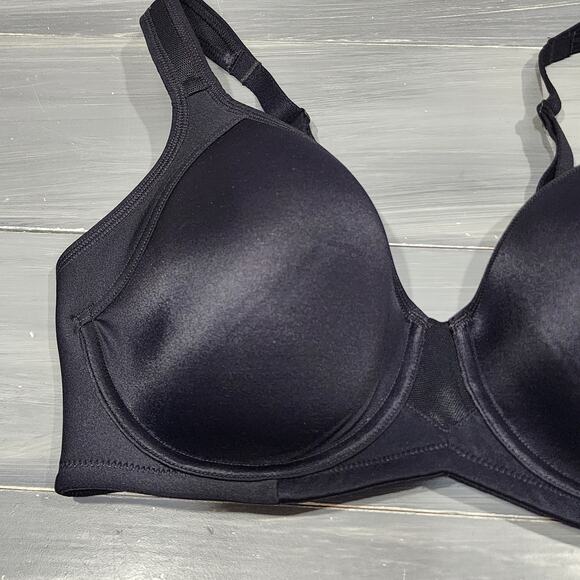 Vanity Fair Medium Impact Underwire Sport Bra 36D Black Style 78500 - Picture 3 of 8